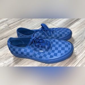 Only worn once. Deep blue size 7.5